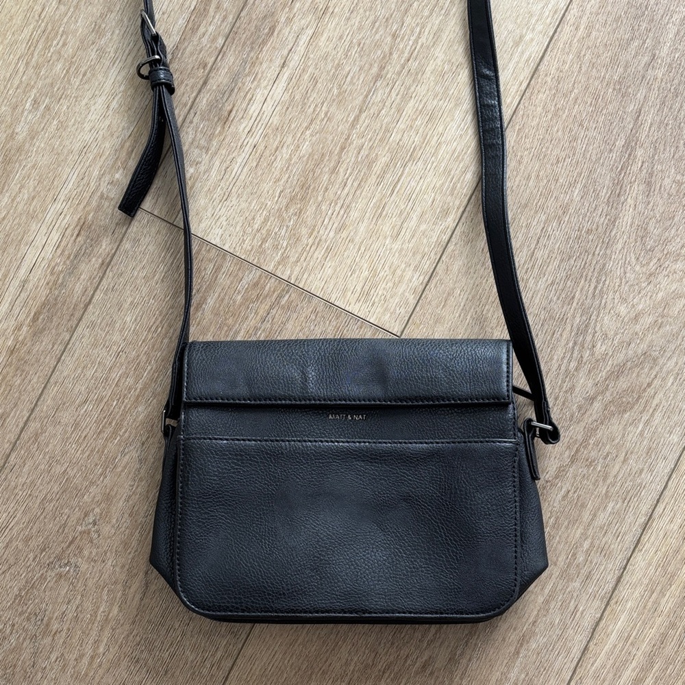 Matt and Nat Black Crossbody Bag